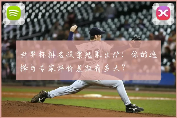 世界杯排名投票结果出炉：你的选择与专家评价差距有多大？